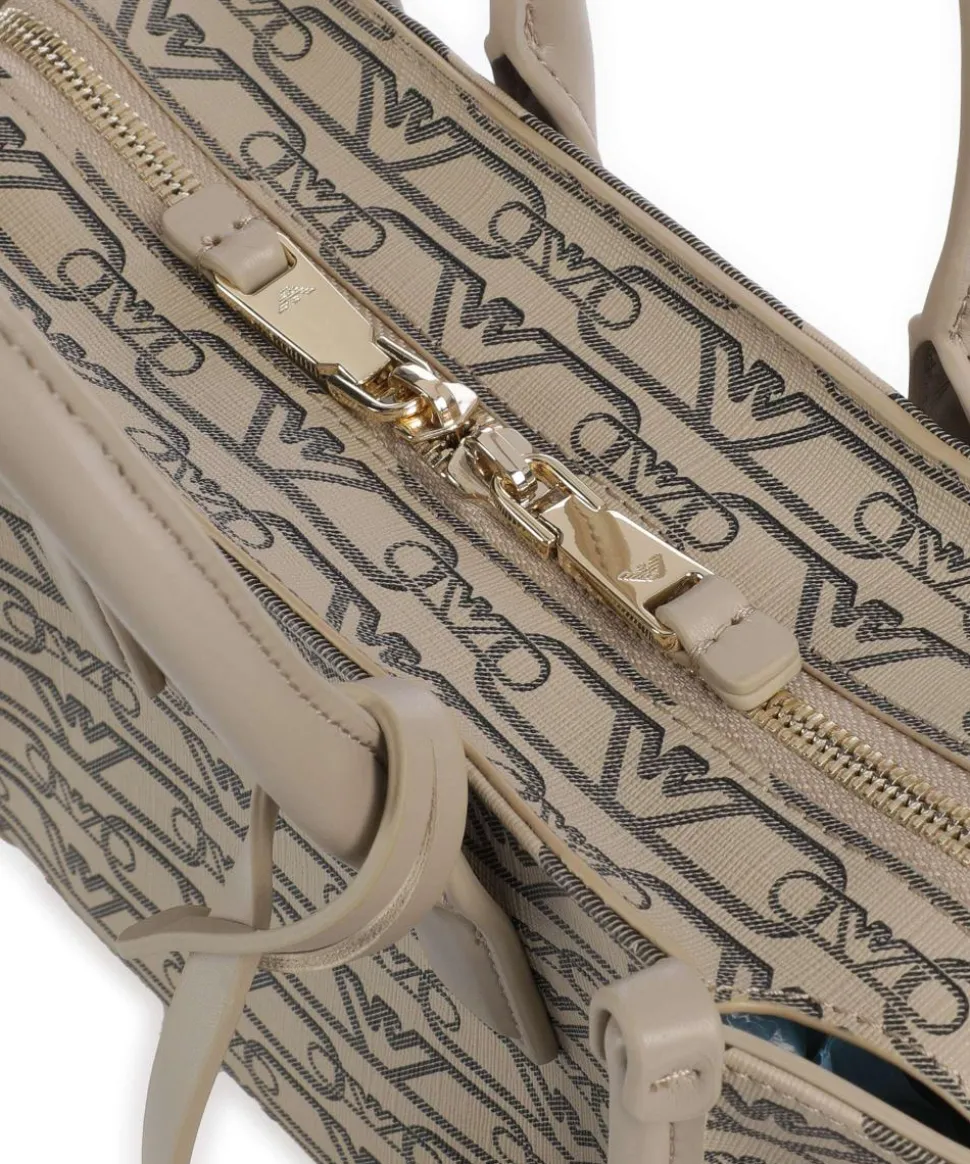 La Gio Umhängetasche Lederimitat beige