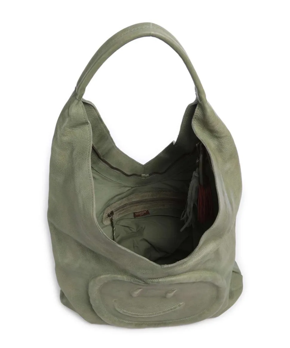 Lachnerstrasse 5 Shopper genarbtes Rindsleder grün