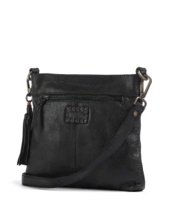 Lachnerstrasse 4 Umhängetasche genarbtes Rindsleder schwarz