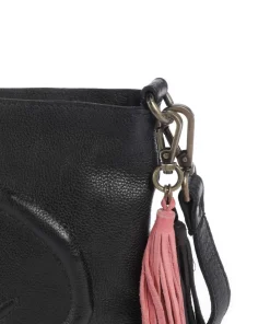 Lachnerstrasse 4 Umhängetasche genarbtes Rindsleder schwarz