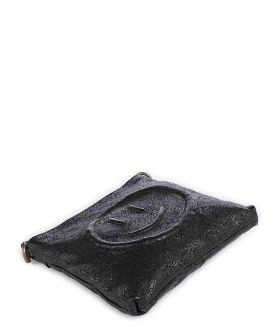 Lachnerstrasse 4 Umhängetasche genarbtes Rindsleder schwarz