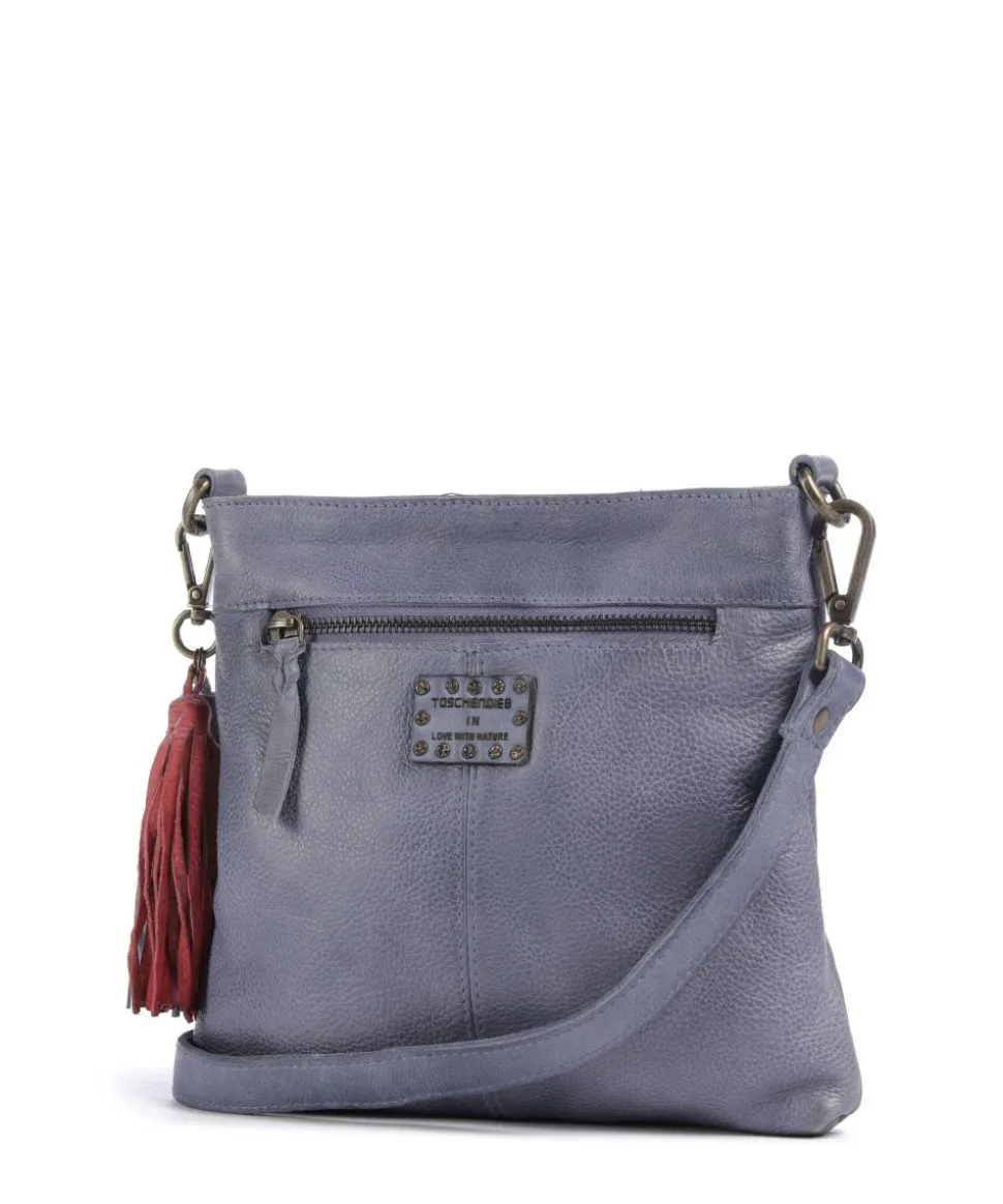 Lachnerstrasse 4 Umhängetasche genarbtes Rindsleder lavendel