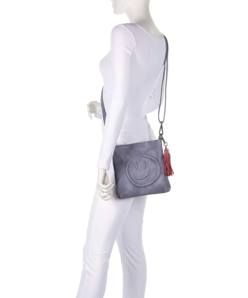 Lachnerstrasse 4 Umhängetasche genarbtes Rindsleder lavendel