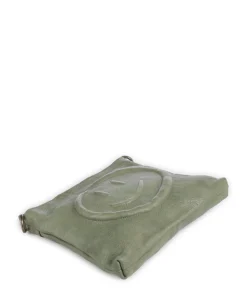 Lachnerstrasse 4 Umhängetasche genarbtes Rindsleder grün