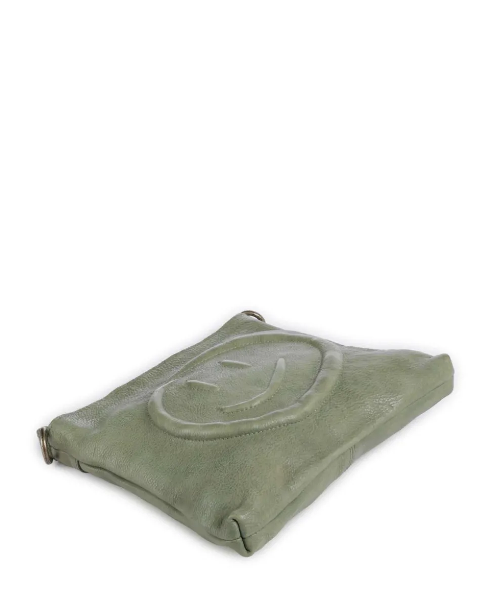 Lachnerstrasse 4 Umhängetasche genarbtes Rindsleder grün