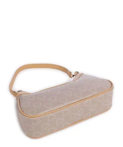 Lady Re Schultertasche Lederimitat beige