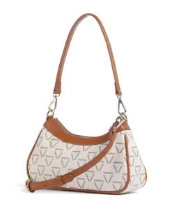 Lady Re Schultertasche Lederimitat creme