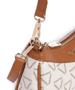 Lady Re Schultertasche Lederimitat creme