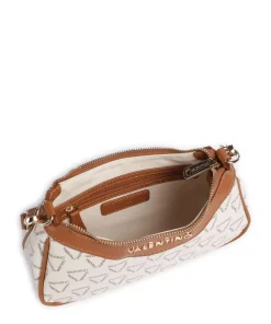 Lady Re Schultertasche Lederimitat creme