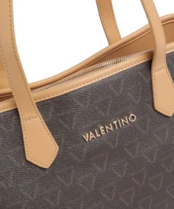 Lady Re Shopper Lederimitat dunkelbraun