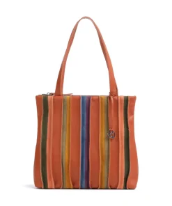 Laguna Shopper Nappaleder, Veloursleder terrakotta