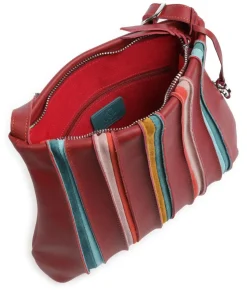 Laguna Umhängetasche Leder dunkelrot