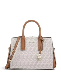 Laila Handtasche Canvas elfenbein/braun