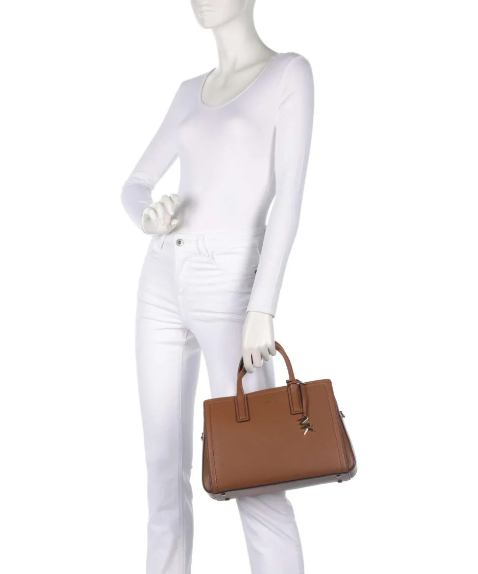 Laila Handtasche genarbtes Rindsleder braun