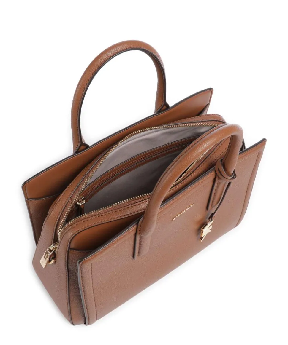 Laila Handtasche genarbtes Rindsleder braun