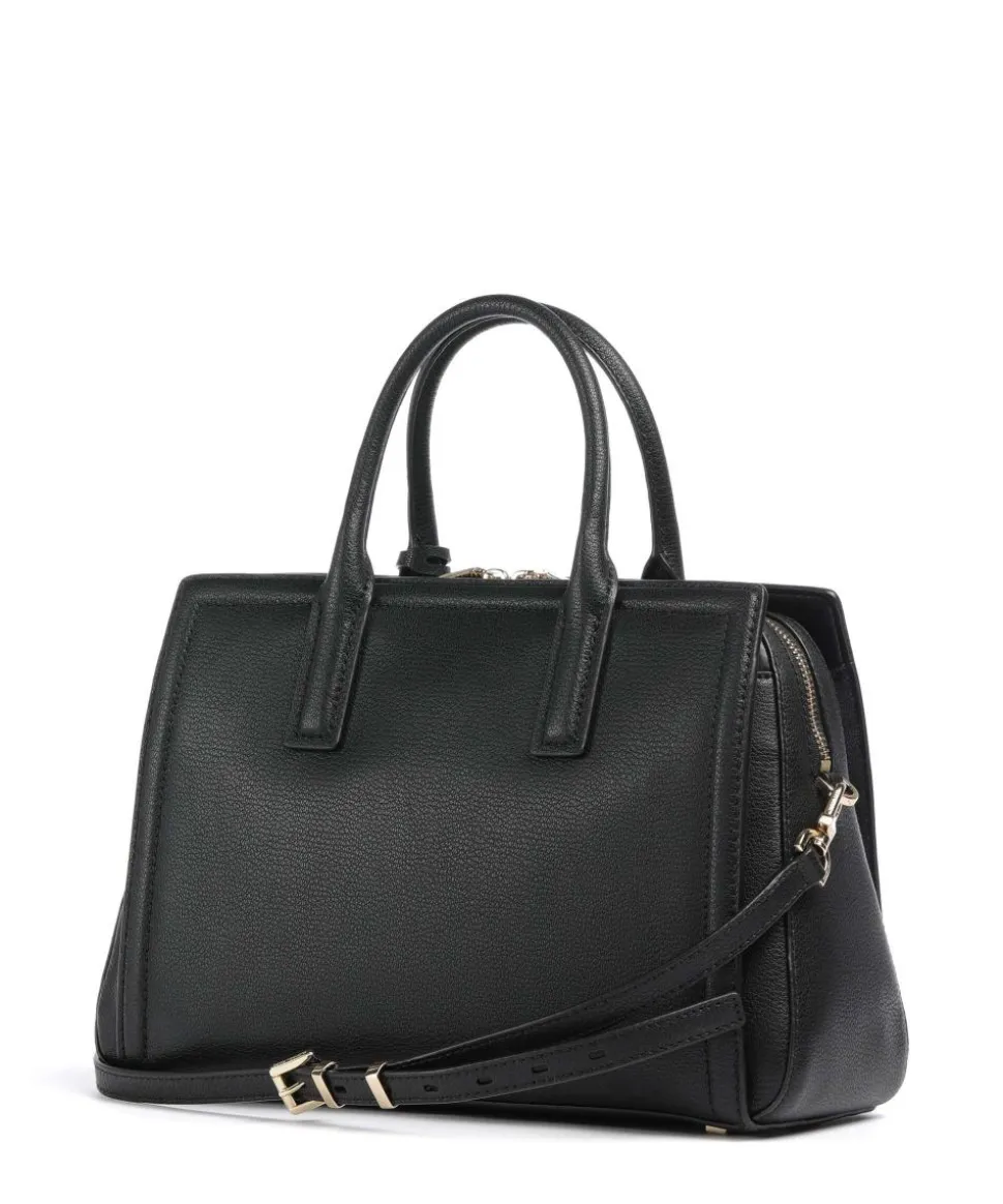 Laila Handtasche genarbtes Rindsleder schwarz