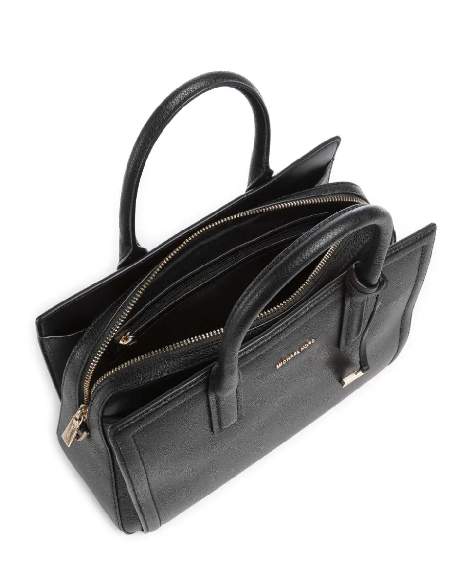 Laila Handtasche genarbtes Rindsleder schwarz