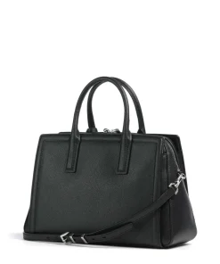 Laila Medium Handtasche genarbtes Rindsleder schwarz