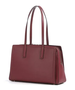 Laila Medium Shopper genarbtes Rindsleder wein