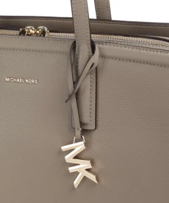 Laila Medium Shopper genarbtes Rindsleder taupe