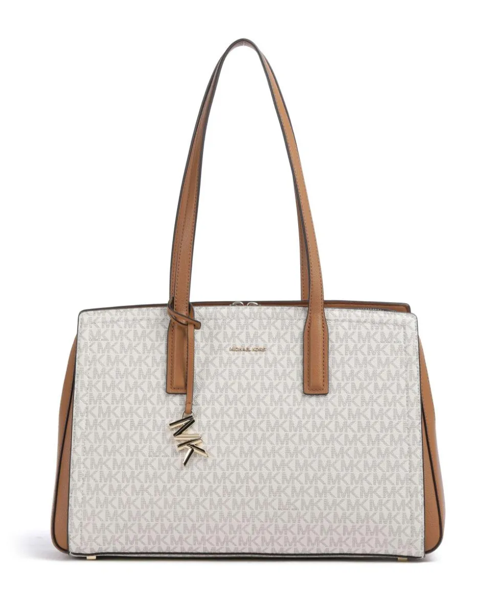 Laila Shopper Canvas elfenbein/braun