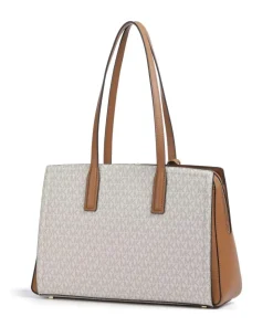 Laila Shopper Canvas elfenbein/braun