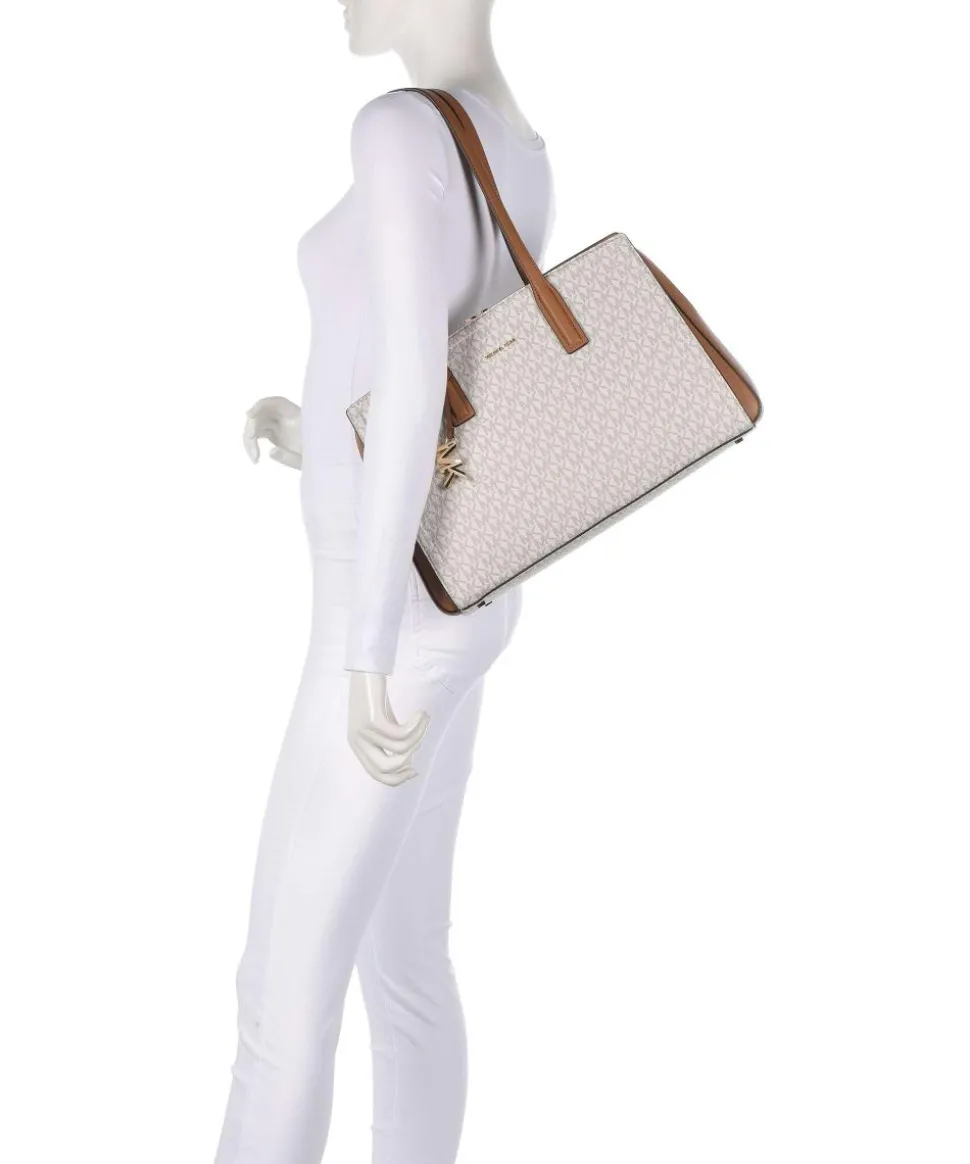 Laila Shopper Canvas elfenbein/braun