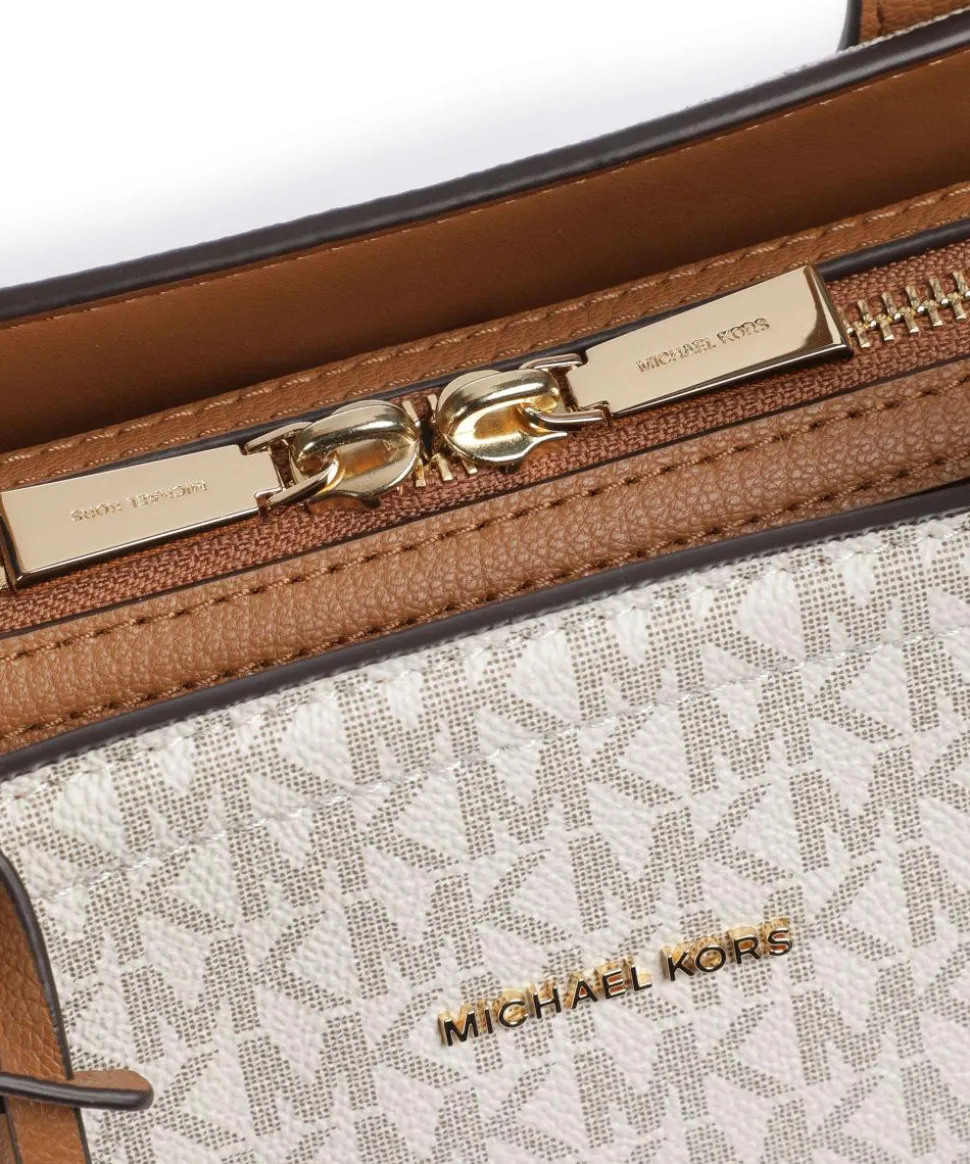 Laila Shopper Canvas elfenbein/braun