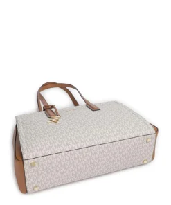 Laila Shopper Canvas elfenbein/braun