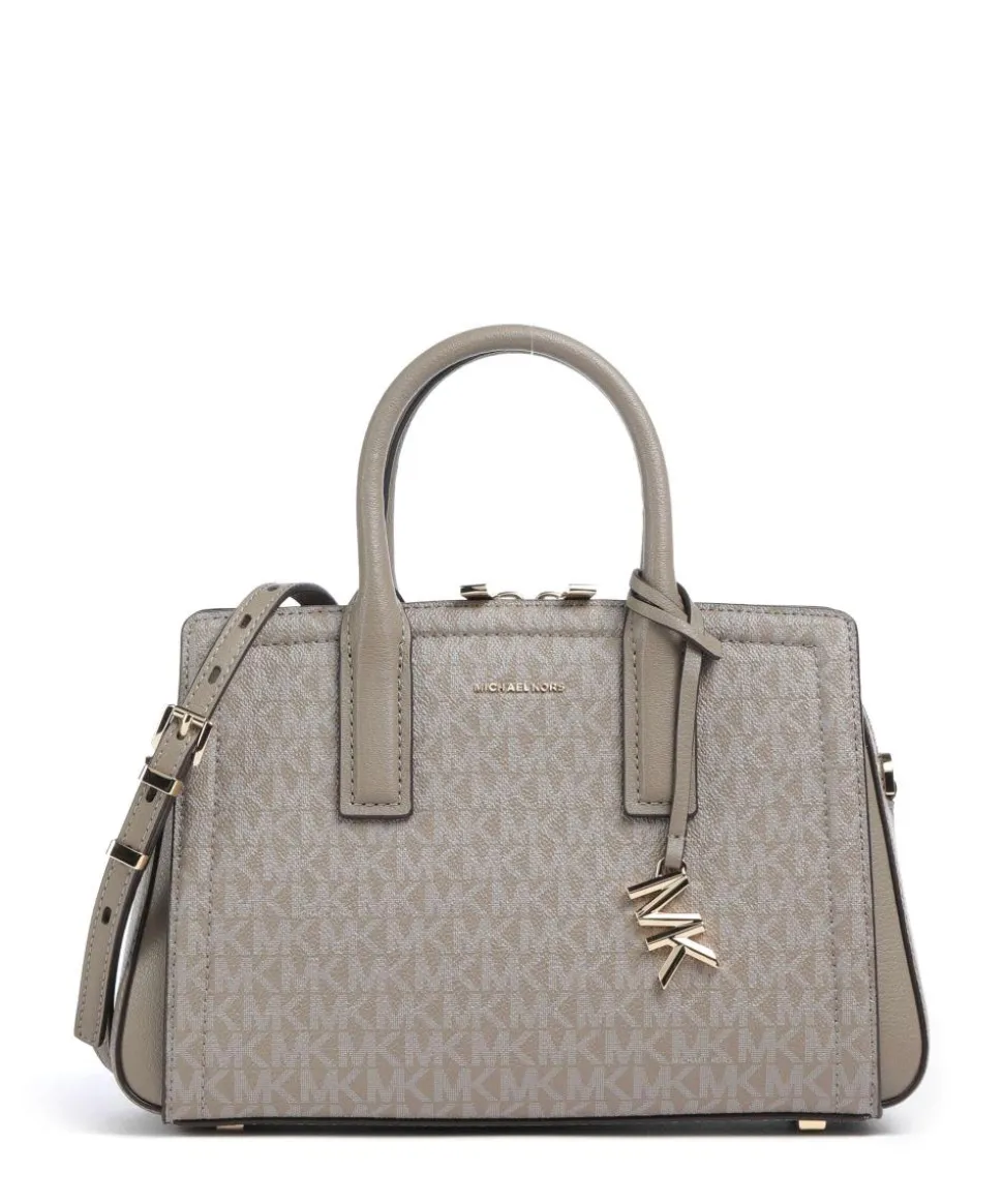 Laila Small Handtasche Lederimitat taupe