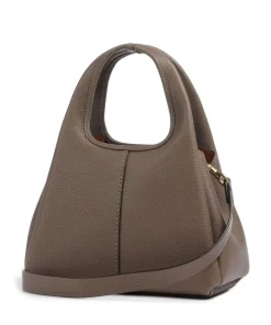 Lana 23 Handtasche genarbtes Leder dunkelbraun