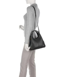 Lana 23 Handtasche genarbtes Leder schwarz