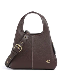 Lana 23 Handtasche genarbtes Leder dunkelbraun