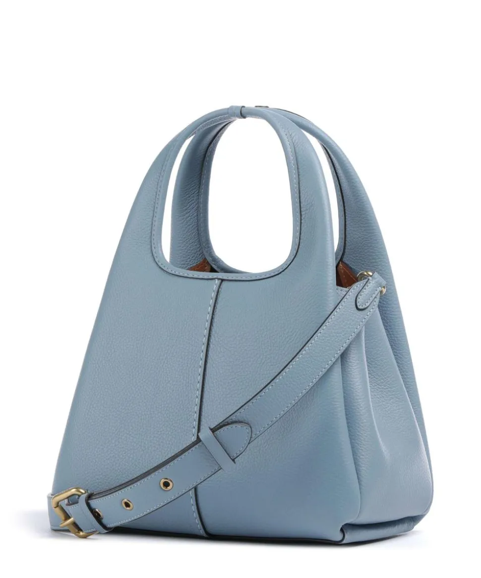 Lana 23 Handtasche genarbtes Leder hellblau