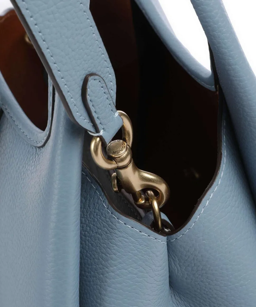 Lana 23 Handtasche genarbtes Leder hellblau