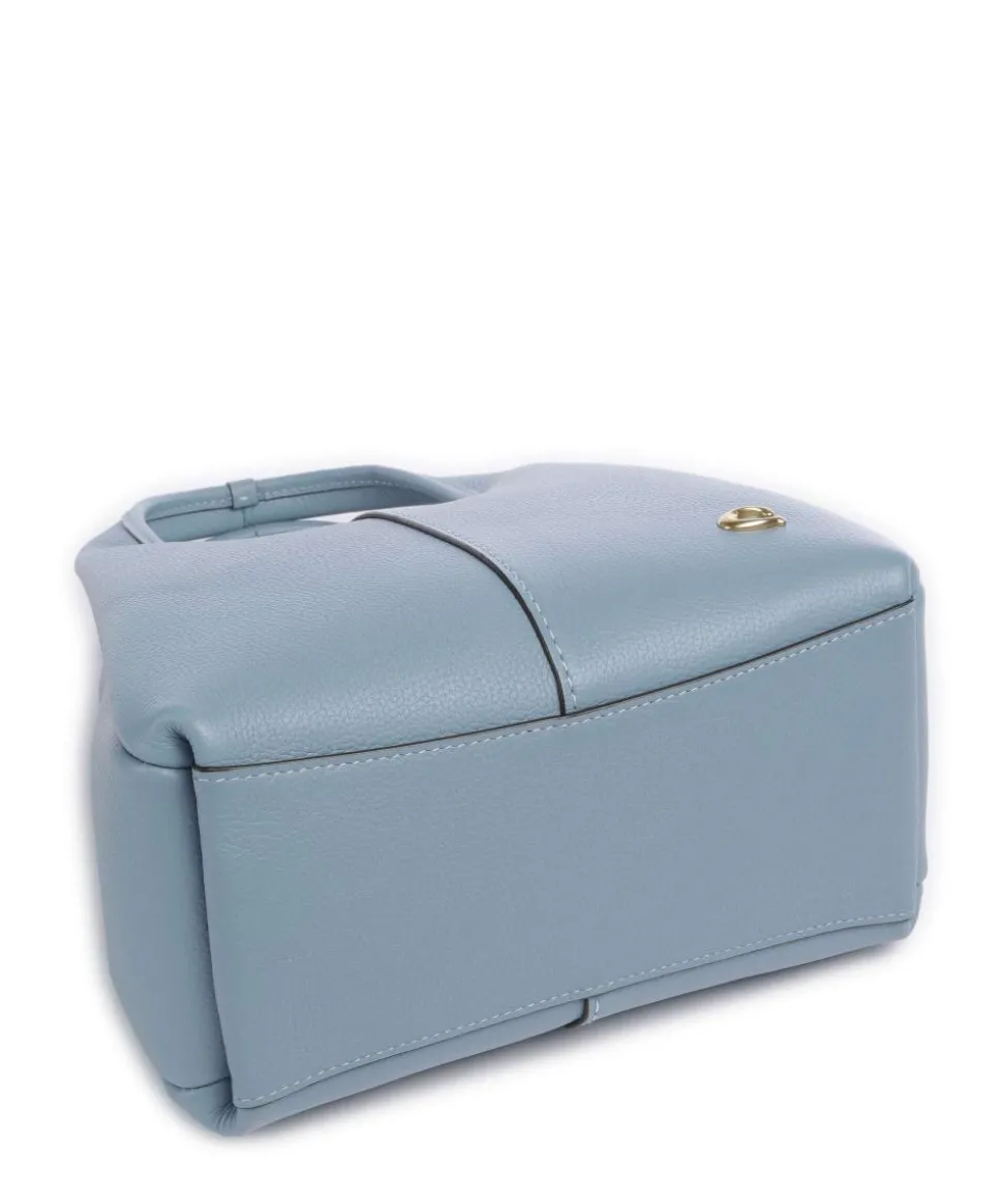 Lana 23 Handtasche genarbtes Leder hellblau