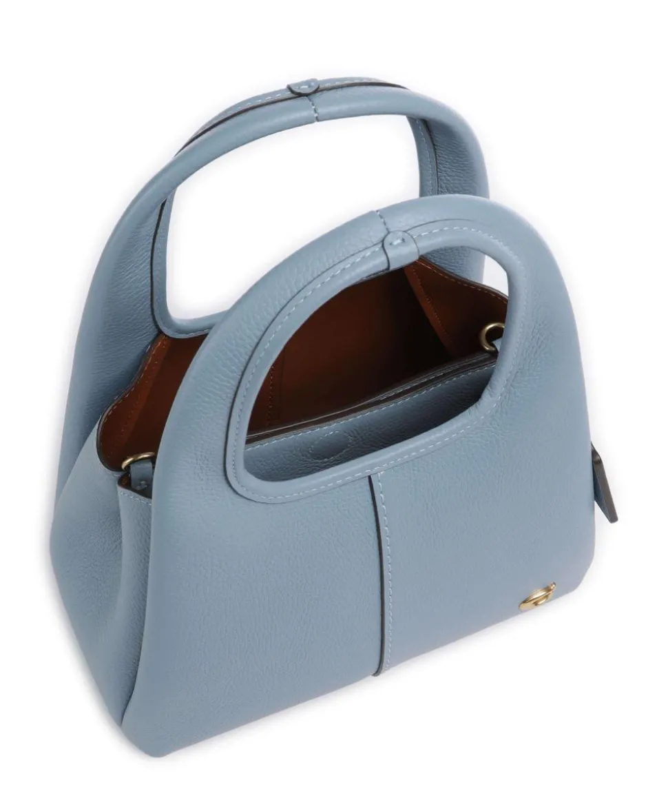 Lana 23 Handtasche genarbtes Leder hellblau