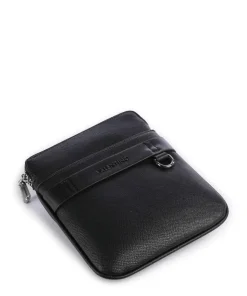 Landon Umhängetasche Lederimitat schwarz