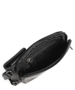 Langley Handytasche Pull-Up Rindsleder schwarz