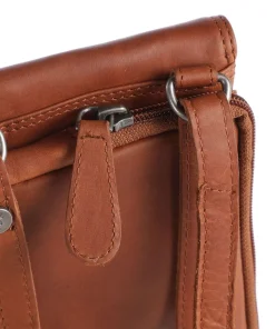 Langley Handytasche Pull-Up Rindsleder cognac