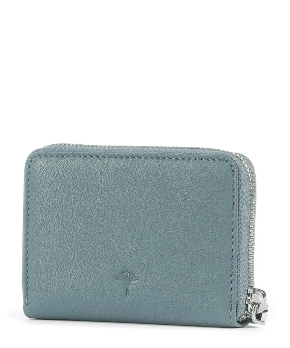 Lantea Aena Geldbörse genarbtes Ziegenleder petrol