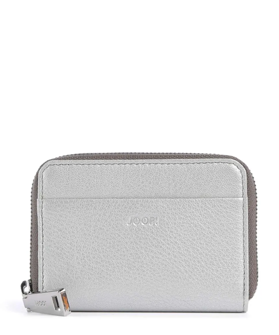 Lantea Aena Geldbörse genarbtes Ziegenleder silber