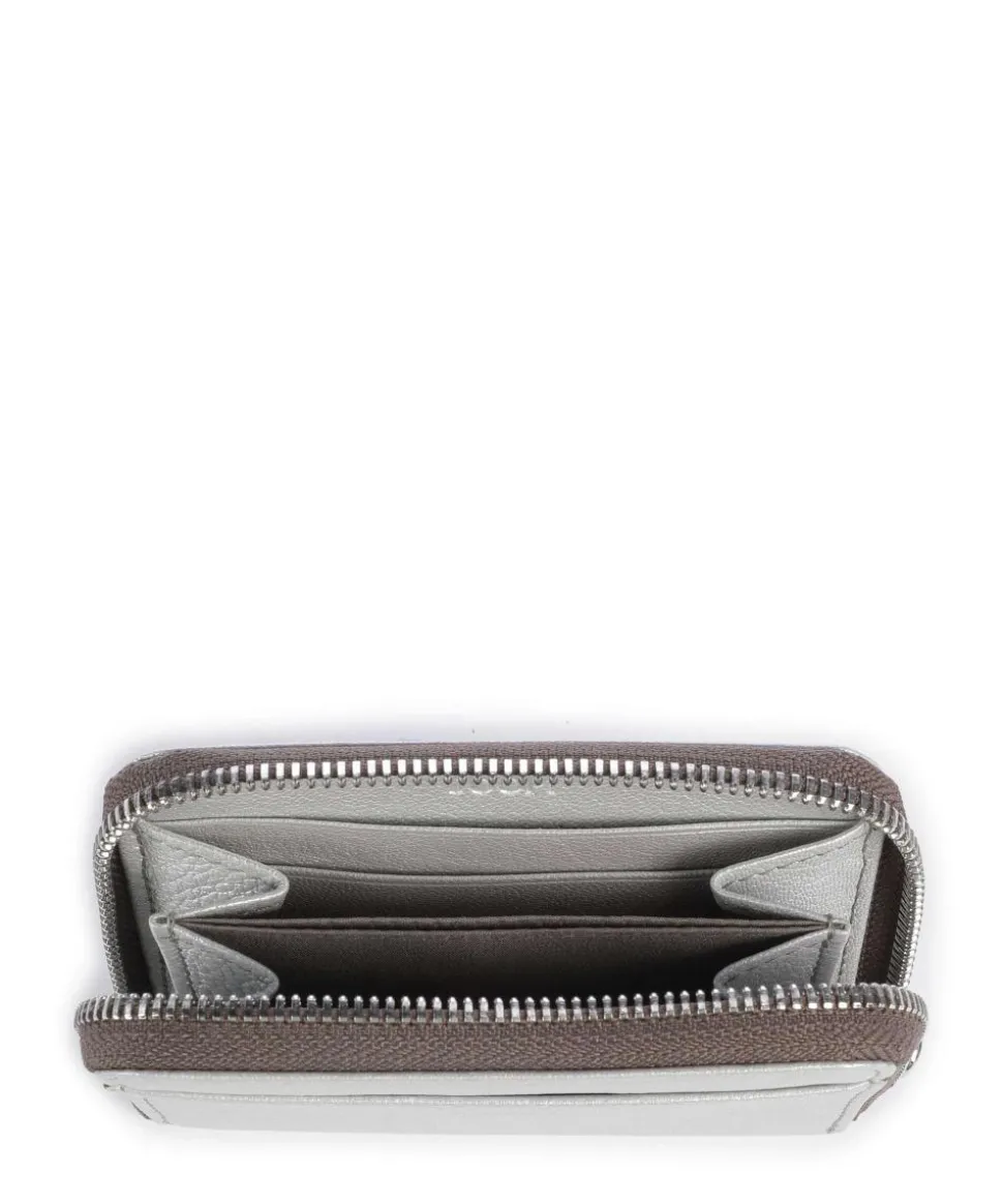 Lantea Aena Geldbörse genarbtes Ziegenleder silber