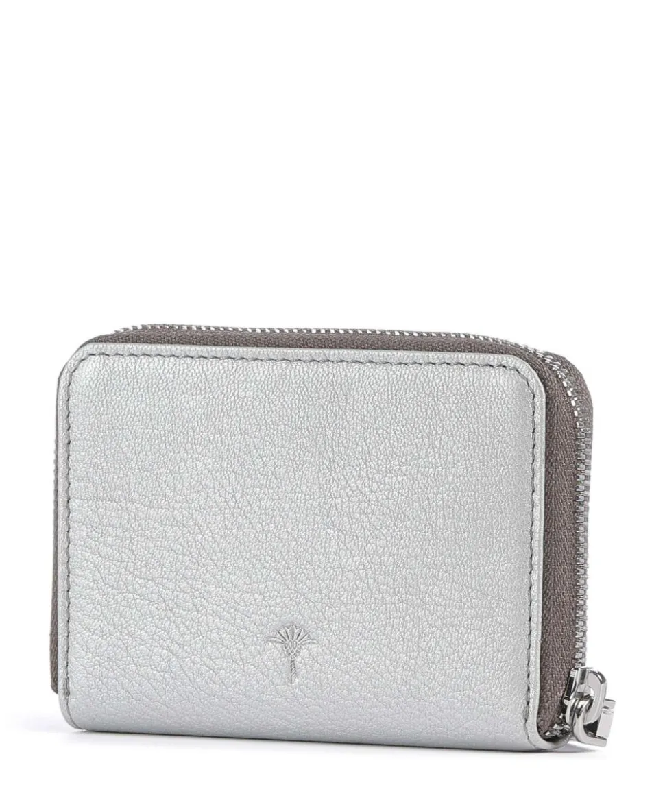Lantea Aena Geldbörse genarbtes Ziegenleder silber