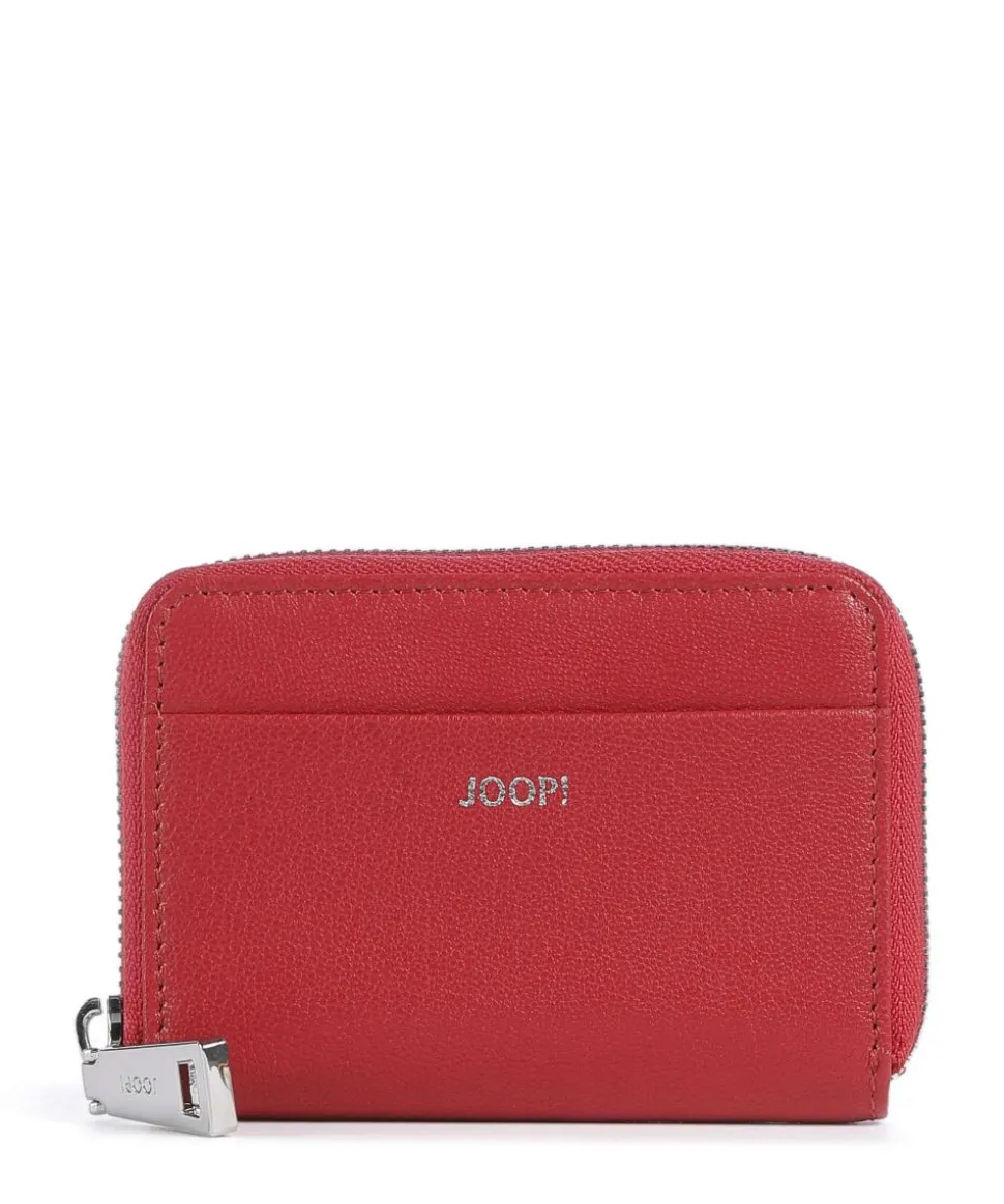 Lantea Aena Geldbörse genarbtes Ziegenleder rot