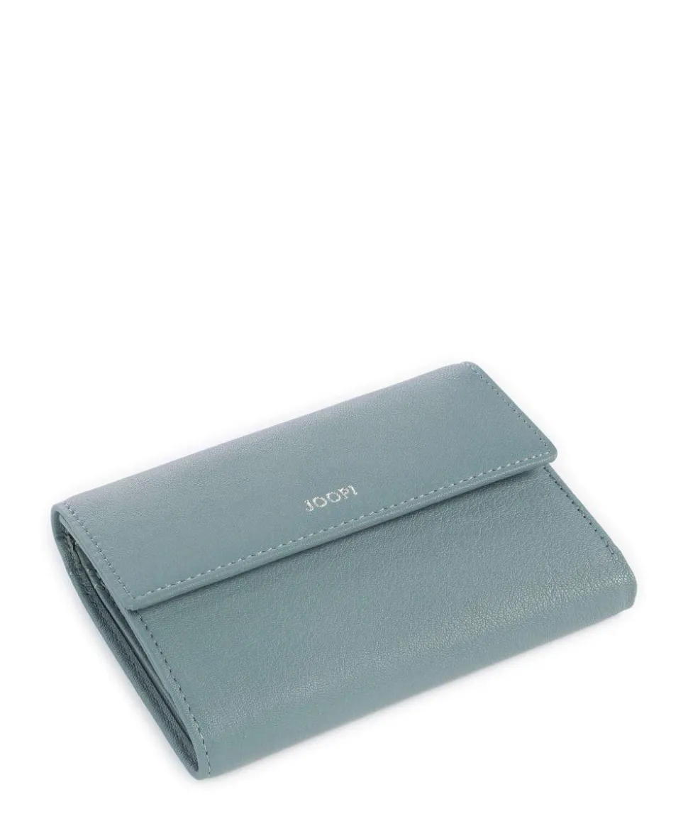 Lantea Cosma RFID Geldbörse genarbtes Ziegenleder petrol