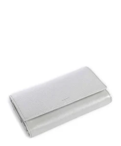 Lantea Europa RFID Geldbörse genarbtes Ziegenleder silber