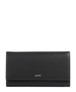 Lantea Europa RFID Geldbörse genarbtes Ziegenleder schwarz