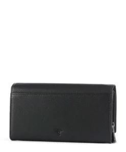 Lantea Europa RFID Geldbörse genarbtes Ziegenleder schwarz