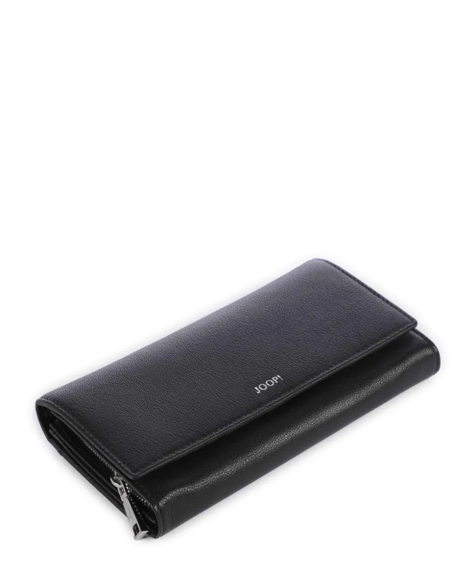 Lantea Europa RFID Geldbörse genarbtes Ziegenleder schwarz